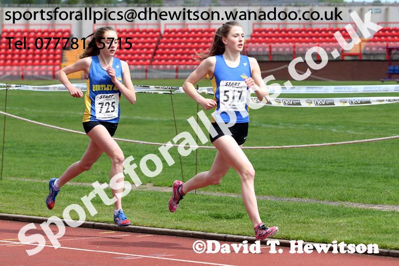 Womens under-17s and under-20s, North East Track and Field Champs., Gateshead. Photo: David T. Hewitson/Sports for All Pics